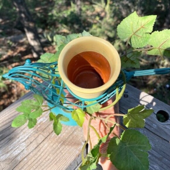 CUTE!  Blue Bird Metal Topiary Candle Holder - Picture 9 of 11